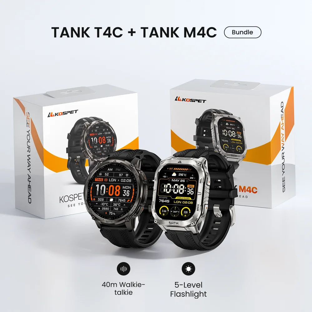 KOSPET TANK T4C Black & M4C Silver: Mega Value Bundle