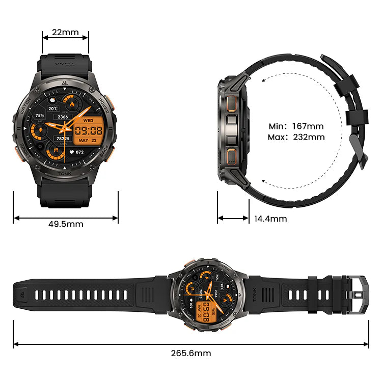 The Size Of A Rugged And Durable Smartwatch
