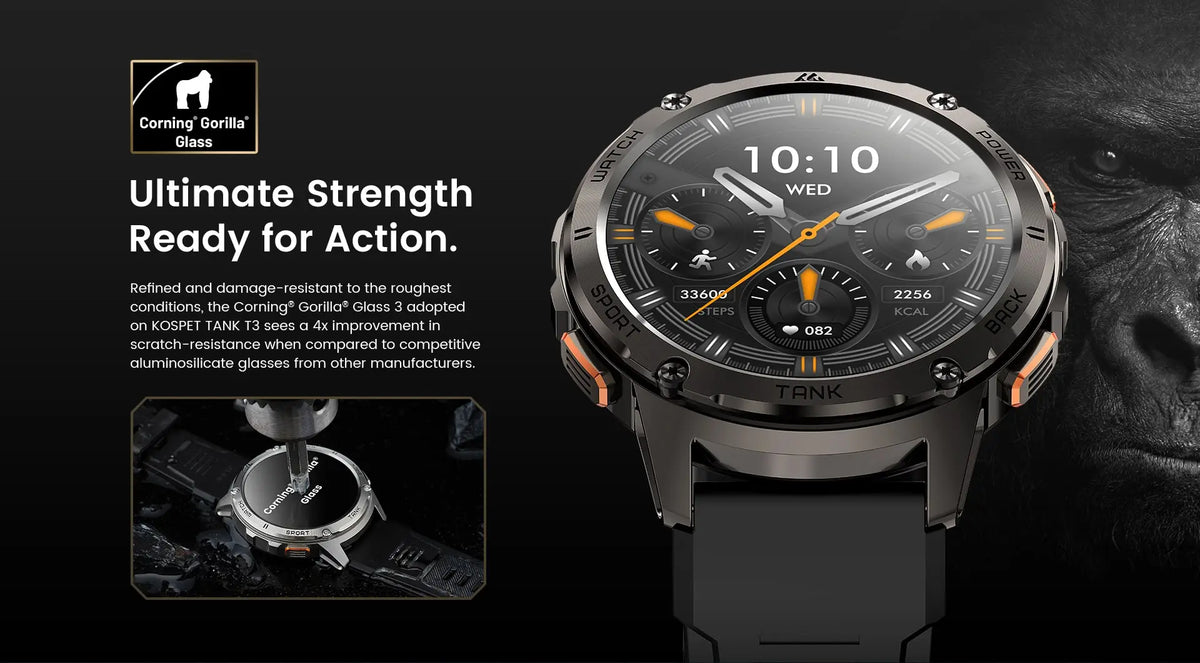 The Screen Of This Rugged And Durable Smartwatch Is Scratch-Resistant.